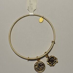 Chic Chrysalis Gold Rose “MOM” Charm Bracelet